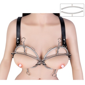 Pinzas de pecho metálicas de alta resistencia para mujer, pinzas de pezón con púas ajustables, juguetes sexuales de bondage brutal, venta al por mayor - Product Image 2