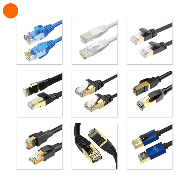 Factory OEM Cheap Price Flat CAT6 Ethernet Cable LAN UPT RJ45 Network Patchcord Copper/CCA 350MHz 1000Mbps
