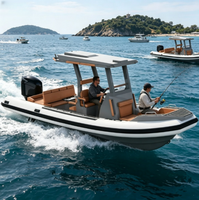 Bateau gonflable de 22 pieds (6,8 mètres) avec 10 sièges, cabine, yacht de luxe à vendre