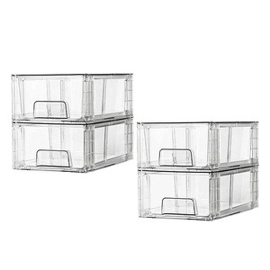 Clear Acrylic Drawers - Stackable Storage Organizer - Modern Design
