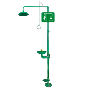 Ducha de Emergencia y <span class=keywords><strong>Lavaojos</strong></span> Combinados de Grado Industrial con Revestimiento Resistente a la Corrosión y Señalización de Seguridad - Product Image 3