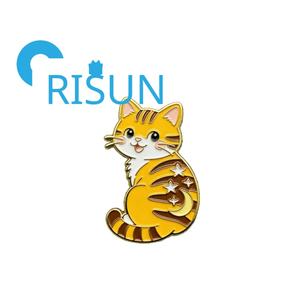 Pin de Esmalte Personalizado de Metal con Diseño de Gato Naranja de Dibujos Animados, Broche Kawaii de Gato <span class=keywords><strong>Jango</strong></span> Tomcat, Pin de Esmalte para Amantes de los Gatos, Regalo - Product Image 3