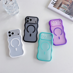 เคสโทรศัพท์แม่เหล็กแบบใหม่ ลายริ้วแบบด้าน สำหรับ iPhone 18 17 16 15 Pro Max  ฝาหลังใส  วัสดุ PC TPU  แบบด้านสีสันสดใส - Product Image 6