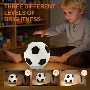 EGH 2026 Lámpara Táctil de Silicona con Forma de Balón de Fútbol 3 en 1, Luz Nocturna para Bebés y Niños, Gran Venta - Product Image 4