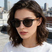 Lunettes de soleil polarisées unisexe en bambou de Wenzhou, style rétro classique et polyvalent, monture complète, idéales pour la conduite - Collection 2026