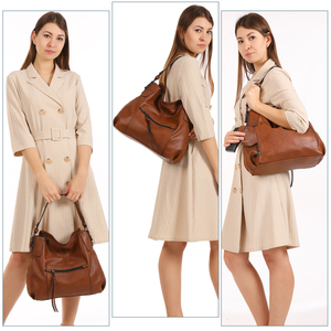 Realer 2022 designer di marca moda donna ufficio <span class=keywords><strong>hobo</strong></span> borse borsa a mano casual in pelle PU con fondina borse per pistola da donna - Product Image 6