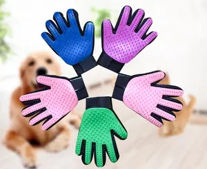 Luva removedora de pelos para cachorros, suprimentos para limpeza de unhas, escova de remoção de pelos, luvas, 180