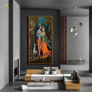 Decoración de Hogar de Lujo con Cuadros Impresos en Lienzo de Alta Definición, Decoración de Porcelana con Cristales y Murales LED - Product Image 6