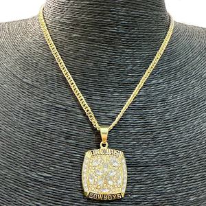 NFLダラスラグビースポーツ選手権ネックレス金メッキリンクチェーンファン記念ギフト - Product Image 2