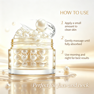 Crème pour le visage SYLAX à la collagène perlé en petites molécules, hydratation intense, raffermissante, anti-âge, pour peaux ternes et sèches - Product Image 4