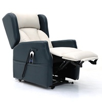 Geeksofa Chaise inclinable électrique à double moteur avec système de roulettes pour les personnes âgées et les patients.