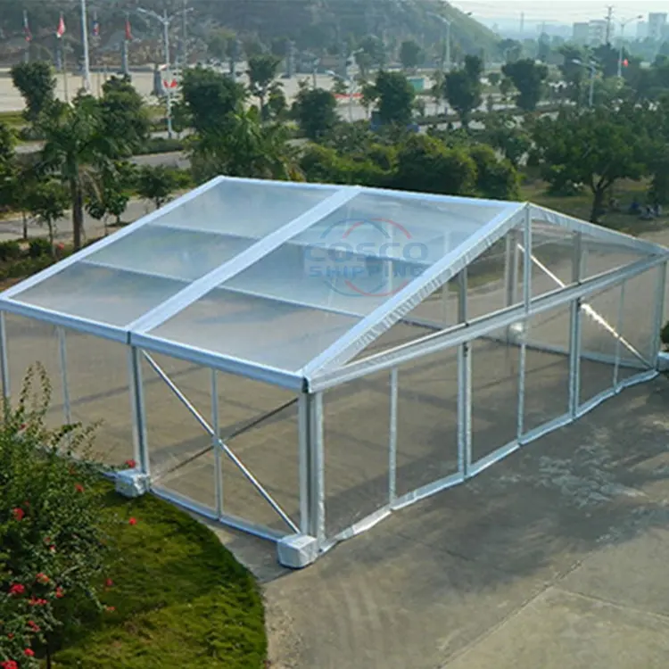 Luxury aluminum frame marquee tent clear party tent transparent marquee trade show tent