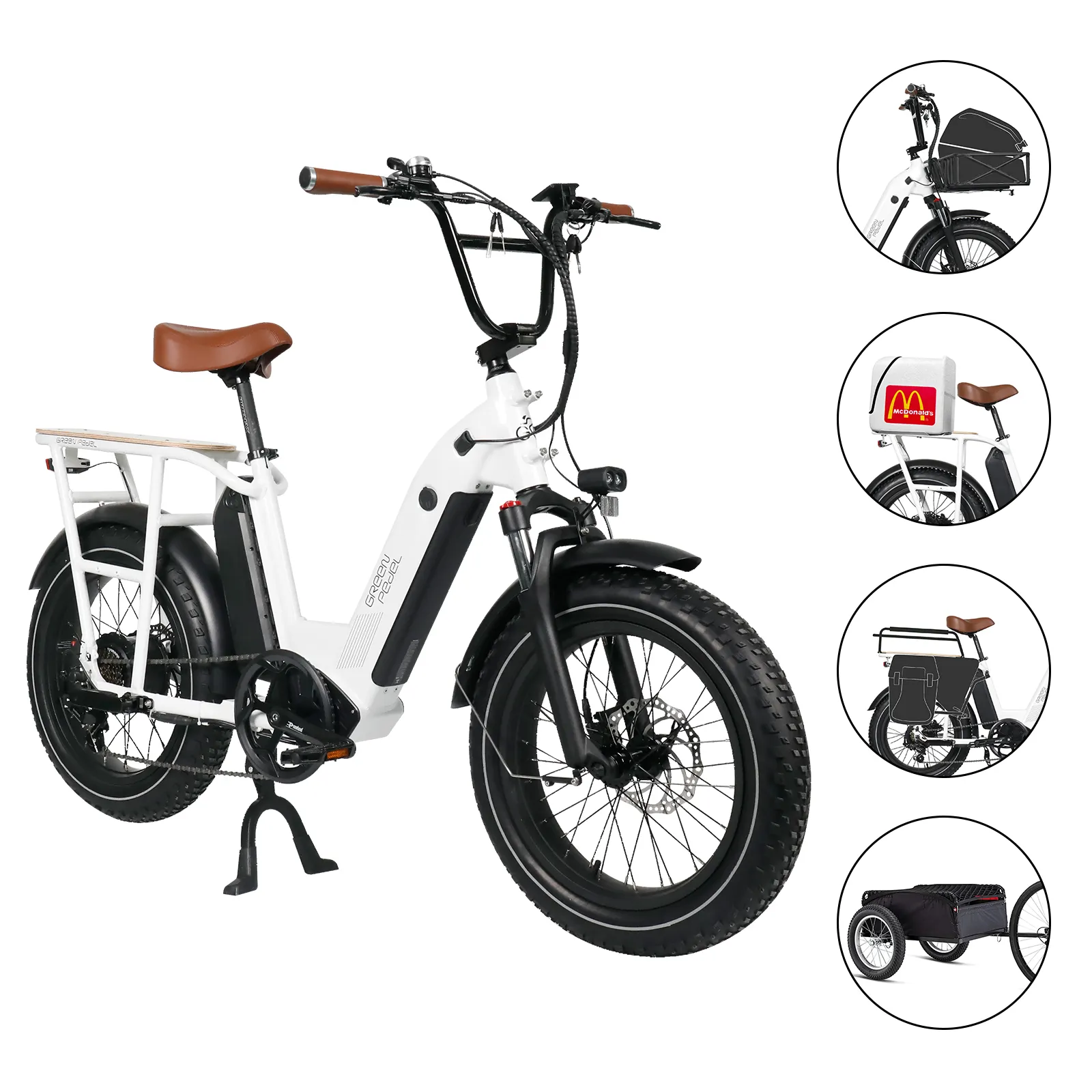 2023 sıcak satış kargo Ebike 750w yağ tekerlek elektrikli bisiklet aile ve Commuting için mükemmel