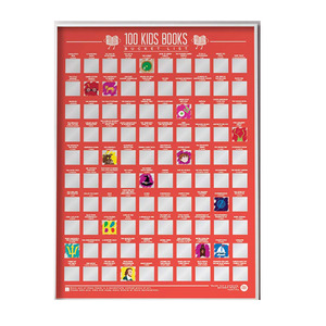 Rasguño de encargo de <span class=keywords><strong>la</strong></span> lista Poster 100 libros de los carteles educativos para los niños - Product Image 1