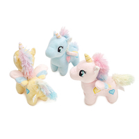 Fabricant OEM, jouets en peluche animaux mignons et brillants personnalisés, jouet en peluche licorne volante