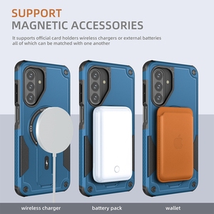 Funda Protectora para <span class=keywords><strong>Samsung</strong></span> <span class=keywords><strong>Galaxy</strong></span> A17 con Soporte Magnético, TPU+PC, Resistente a Impactos, para <span class=keywords><strong>Samsung</strong></span> A16 A56 A57 5G - Product Image 4