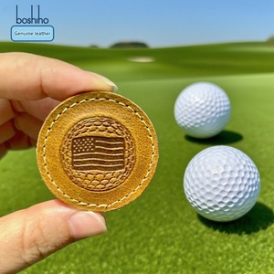 ชุดของขวัญมาร์คเกอร์ลูกกอล์ฟหนังคุณภาพสูงทนทานพร้อมโลโก้ Boshiho แบบกำหนดเอง สำหรับการสลักชื่อ - Product Image 1