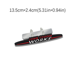 <span class=keywords><strong>JCW</strong></span> โลโก้รถดัดแปลงขนาดเล็ก3D โลโก้รถโลโก้โลหะทองแดงพร้อมสกรูรุ่นผลิตภัณฑ์ประเภทงานฝีมือโลหะ - Product Image 3
