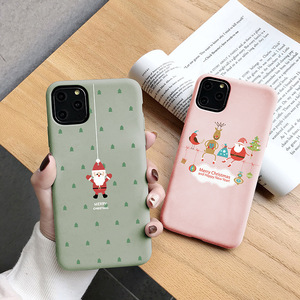Design personalizzato vari pupazzi di neve custodia per telefono di natale opaca morbida tpu elk regalo simpatico cartone animato <span class=keywords><strong>tema</strong></span> custodia per cellulare per iphone 12 13 - Product Image 6