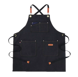 Delantal de trabajo de algodón grueso para manicura, barbacoa, cocina y uso doméstico, para comercio exterior - Product Image 4