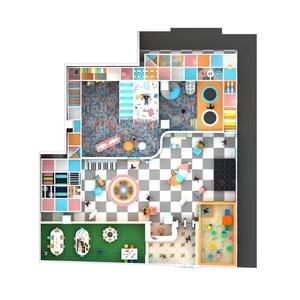 Parc de jeux intérieur pour enfants avec trampoline, château gonflable et équipements de sport - Product Image 3