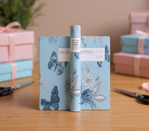 Papel coreano con diseño de flores y mariposas, 57x57 cm, para envolver regalos, manualidades, 20 piezas - Product Image 2