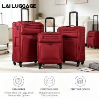 Valise extensible en tissu Oxford, bagage à roulettes léger pour les voyages à l'étranger, conception pratique pour un stockage à haute capacité
