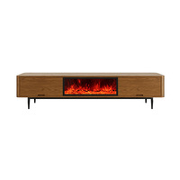 Vente en gros de meuble TV moderne à flamme simulée armoire décorative table basse design foyer électrique