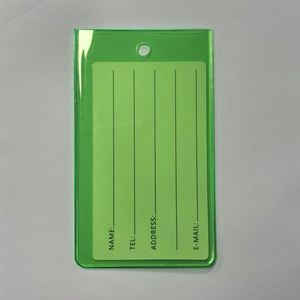 Colorful Waterproof Clear Pvc Luggage Soft Baggage <b>Tag</b> With Name and <b>Id</b> Card Plastic Material - Product Image 6