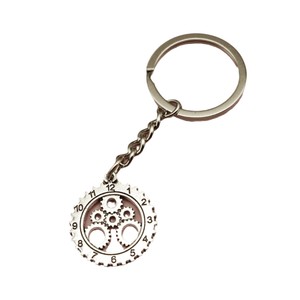 Portachiavi Numerato a Forma di Ingranaggio in Lega di Bronzo Anticato, Stile Steampunk, per Regali agli Ingegneri - Product Image 5