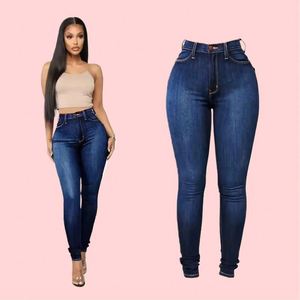 Wholesale High Waist <strong>Women's</strong> Skinny <strong>Jeans</strong> <strong>Blue</strong> <strong>Jean</strong> Pant Plus Size Zipper Ladies Denim Pantalones Mom'S High Waist <strong>Jean</strong> Girls