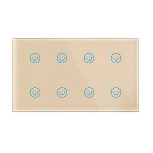 SMARSECUR New Smart UK 8Gang Touch <b>Remote</b> Control <b>Switch</b> 8 Gang Tuya WIFI <b>Remote</b> <b>Switch</b> - Product Image 3