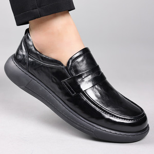 Baskets décontractées pour hommes printemps-été en cuir respirant avec doublure en PU et semelle intérieure en mesh, à lacets, style marche - Product Image 6