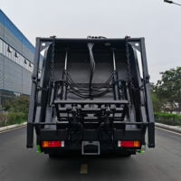 Camión de Basura con Caja de Compresión Trasera Sellada para Almacenamiento de Aguas Residuales, Diésel Euro 3, Antidesbordamiento, Vehículo de Transferencia de Residuos para Zonas Turísticas