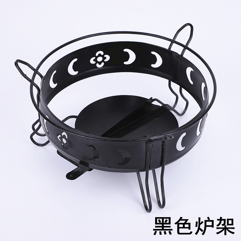 Versión de rejilla de estufa negra