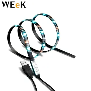 WL-USB3K-01 1 米 LED 灯带 + 3 键在线控制器 + USB 电缆 RGB LED 灯带 1 米 3.28 英尺 USB 电视偏照明