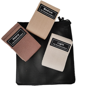 Set di Fasce Elastiche Antiscivolo per Fitness, Colore Marrone Nude, per Allenamento Glutei - Product Image 1