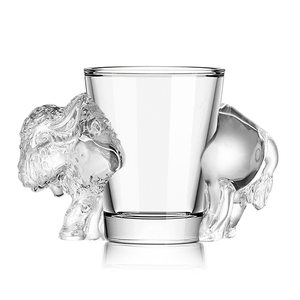 Verre à shot personnalisé en forme de buffle de 50 ml (1,7 oz), sans plomb, transparent, pour tequila, <span class=keywords><strong>vodka</strong></span>, spiritueux, mini-verre à vin pour bar et fête - Product Image 6