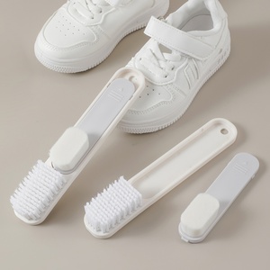 Support OEM Wet Dry 2 in 1 Shoe <b>Brush</b> Kit with Ergonomic Handle for Sneakers Canvas Leather <b>Boots</b> Multi Surface Scrubber <b>Cleaner</b> - Product Image 5