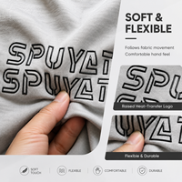 Production personnalisée, haute résistance, résistantes à la déchirure, couleurs inaltérables, étiquettes en TPU avec logo en relief 2D/3D pour vêtements de sport