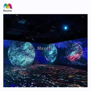 360 Mapping Wall Projection Immersive Projector Virtual Reality Museum Show Interactive Aquarium Projection