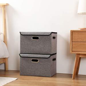 High Quality Foldable Fabric <strong>Storage</strong> Boxes <strong>Bins</strong> With <strong>Lid</strong> for Dress Clothes Toy <strong>Storage</strong> - Product Image 3
