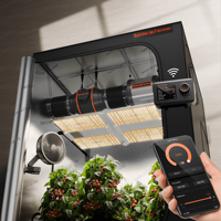 Kit complet de culture en serre avec lampe de culture LED à spectre complet Spider Farmer SF7000 650W Bridgelux 150x150x200cm (5x5x6.5ft)