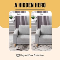 Sous-couche de tapis imperméable en TPE avec rembourrage pour tapis, protection antidérapante pour sols en bois dur, tapis en feutre