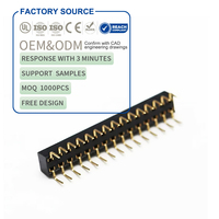 2.54mm 2.0mm İstiflenebilir Çift Sıralı Dişi Konnektör 2-100P PCB Konektörü Arduino Shield'leri, Raspberry Pi ve Karttan Karta İstifleme için