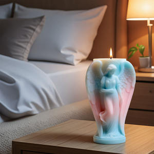 Molde <span class=keywords><strong>de</strong></span> Silicona Desechable para Alas <span class=keywords><strong>de</strong></span> Ángel, para Velas Aromáticas, Jarrones, Almacenamiento, Apto para Horno, Maceta <span class=keywords><strong>de</strong></span> Flores <span class=keywords><strong>de</strong></span> Ángel, Molde para Yeso - Product Image 2