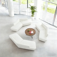 Canapé modulaire inclinable en tissu, moderne, 3 places, pour cinéma ou bureau, fauteuil paresseux, éponge haute densité, fabrication directe OEM ODM