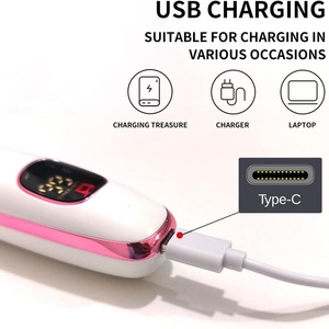 Nouveau kit de rasage 5 en 1, épilateur électrique LED, étanche, lavable, épilateur corporel pour femme, rasoir corporel, kit de toilettage pour le bikini - Product Image 4