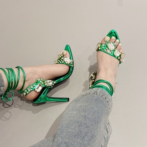 Sandalias de Tacón Alto con Correa para Mujer, Moda 2025, Tacones de Aguja, Tallas 35-42 - Product Image 5