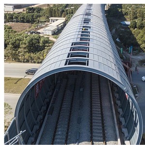 Construction d'autoroutes Réduction du bruit extérieur Barrière acoustique Clôture Mur insonorisé Feuille <span class=keywords><strong>de</strong></span> barrière acoustique en aluminium <span class=keywords><strong>de</strong></span> haute qualité - Product Image 5